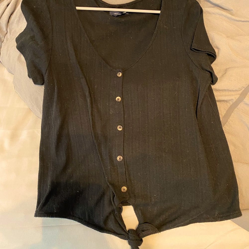Tied American Eagle shirt